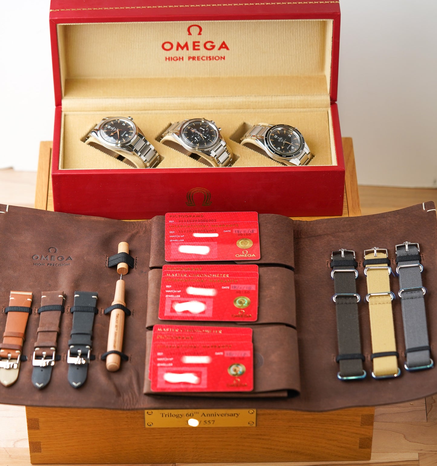Omega Trilogy Collection 3 Watches 60th Anniversary Set