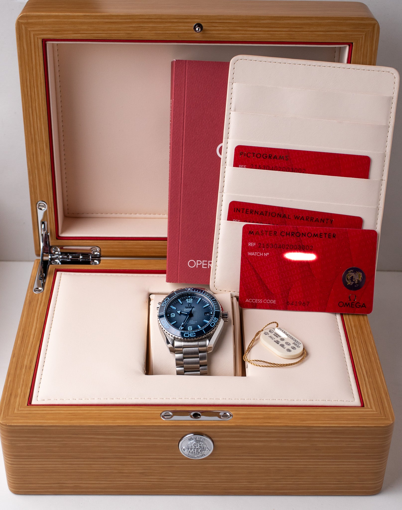 Omega Seamaster Planet Ocean Summer Blue 215.30.40.20.03.002