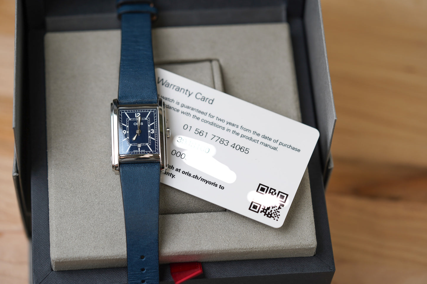 Oris Rectangular Blue 01 561 7783 4065
