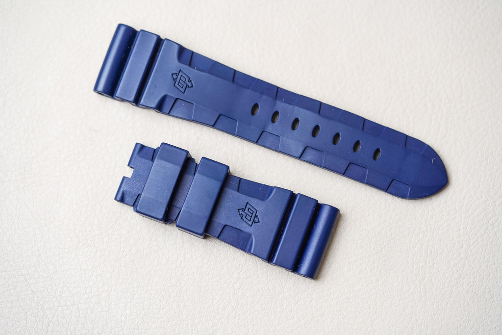 Panerai Dark Blue OEM Rubber 26mm/22mm Strap