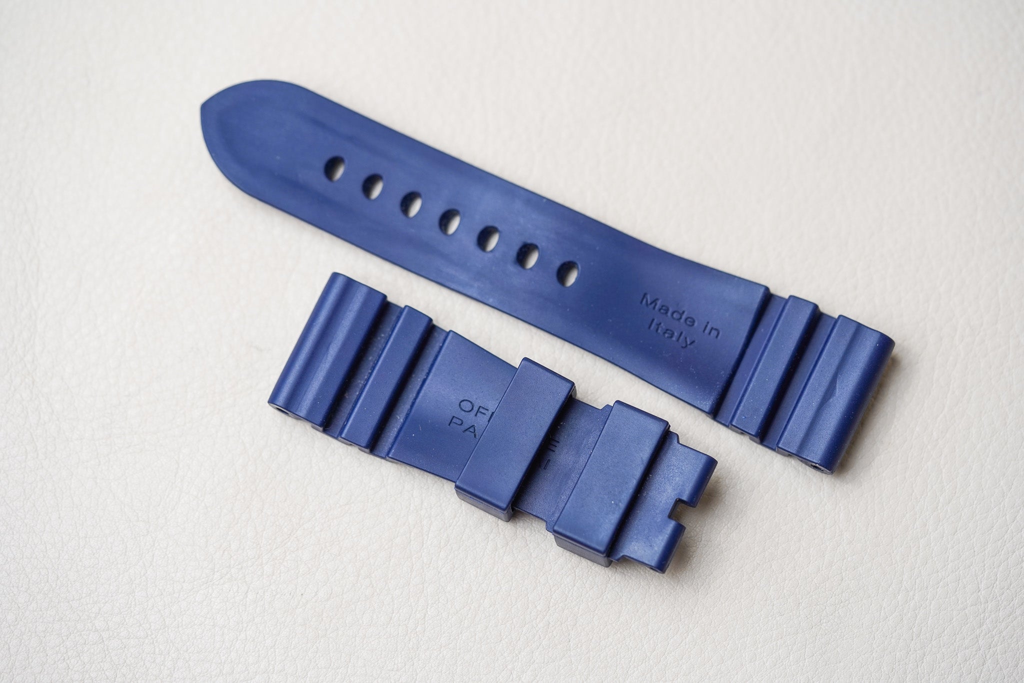 Panerai Dark Blue OEM Rubber 26mm/22mm Strap