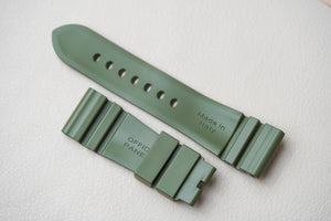 Panerai Green OEM Rubber 26mm/22mm Strap