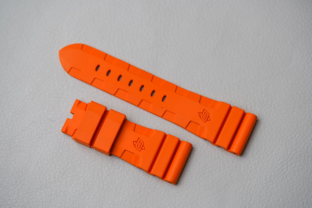 Panerai Orange OEM Rubber 26mm/22mm Strap