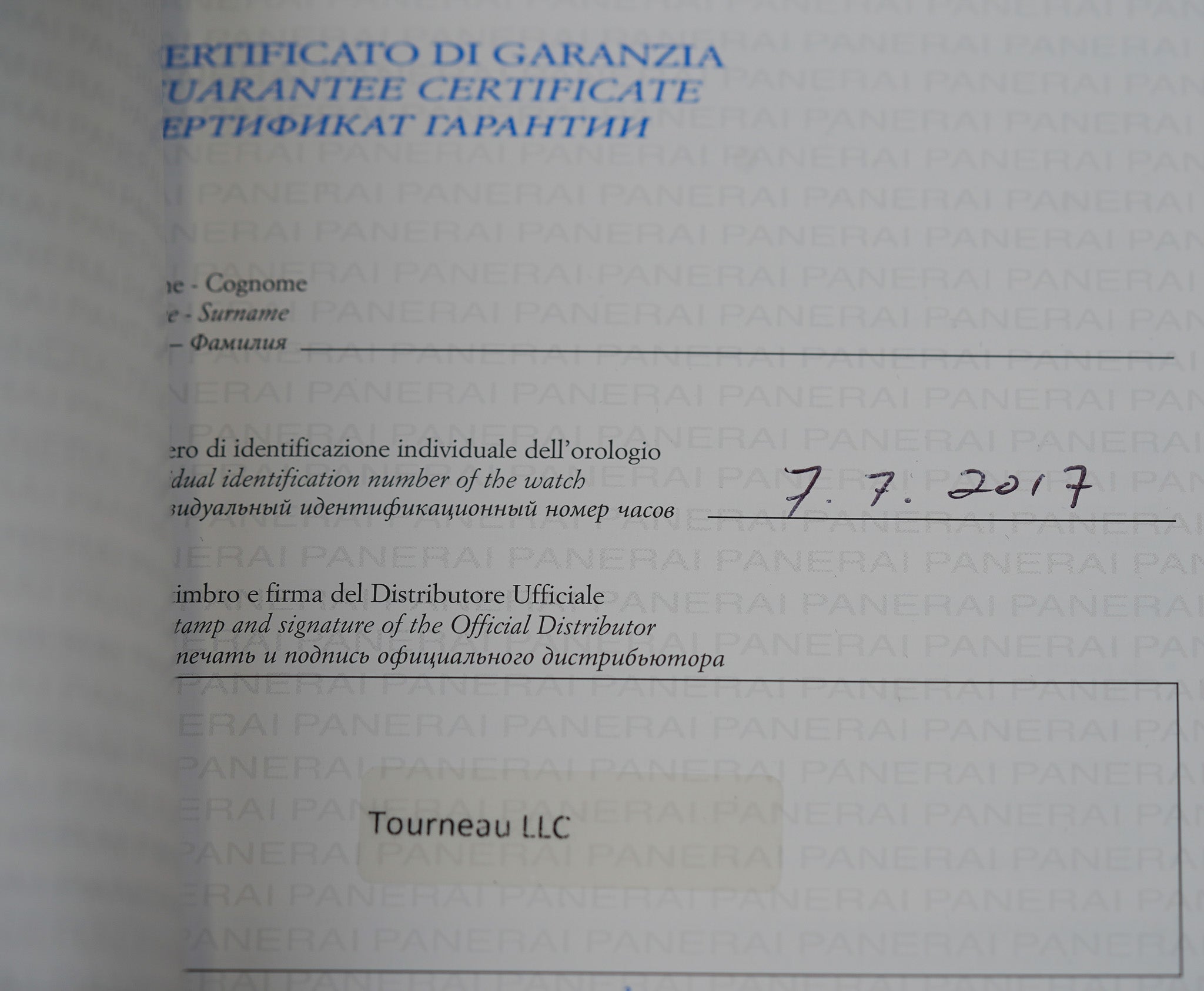 Panerai Radiomir 8 Day Black Seal PAM610