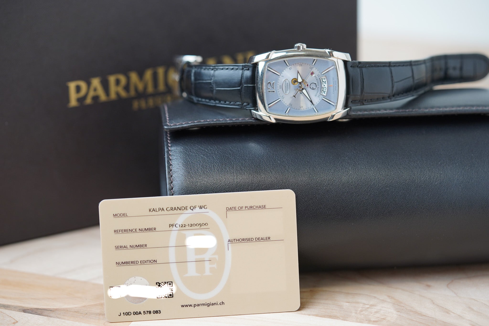 Parmigiani Fleurier Kalpa Grande Qualite Blue Dial PFC122-1200500