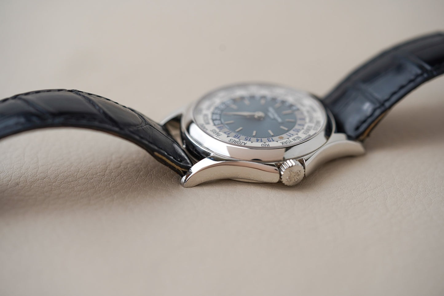Patek Philippe World Time 5110P Platinum Blue 37mm