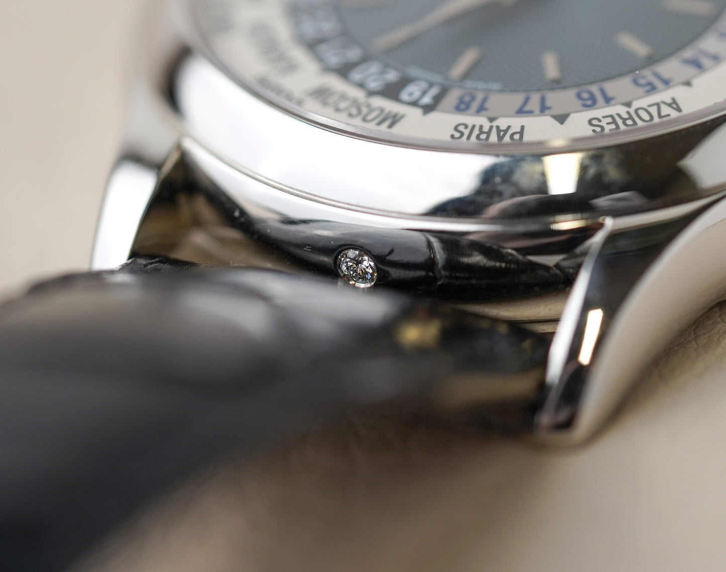 Patek Philippe World Time 5110P Platinum Blue 37mm