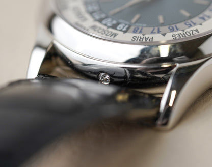 Patek Philippe World Time 5110P Platinum Blue 37mm