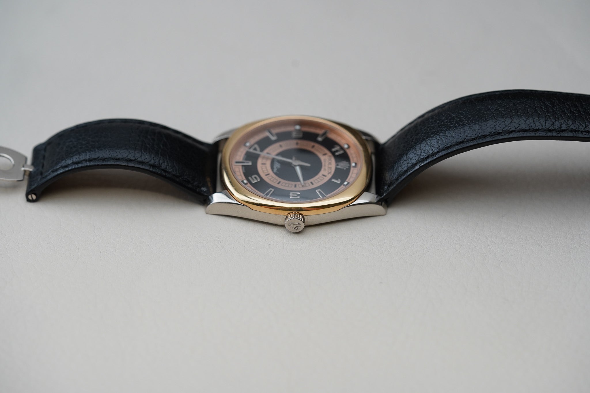 Rolex Cellini Danaos 4243 XL 18k White Gold Bullseye Dial