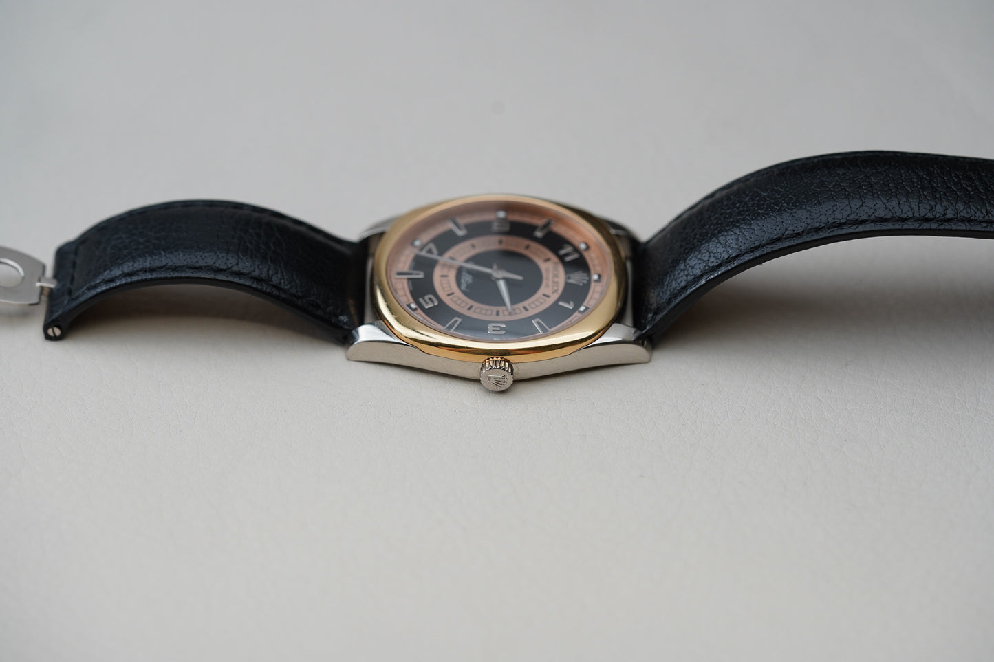Rolex Cellini Danaos 4243 XL 18k White Gold Bullseye Dial