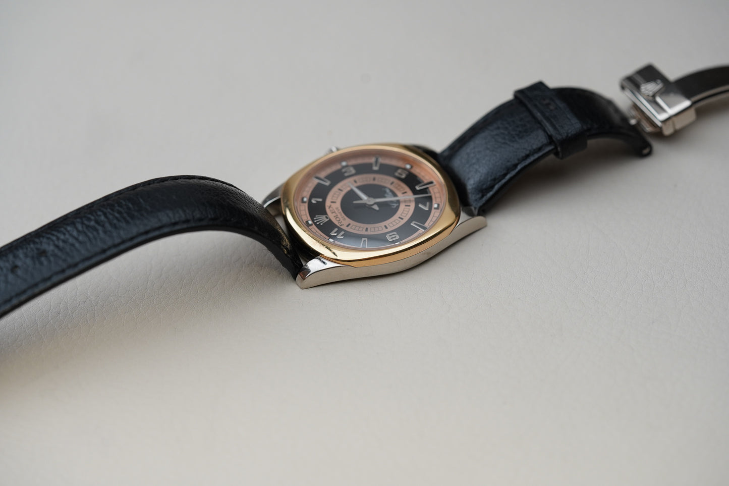 Rolex Cellini Danaos 4243 XL 18k White Gold Bullseye Dial