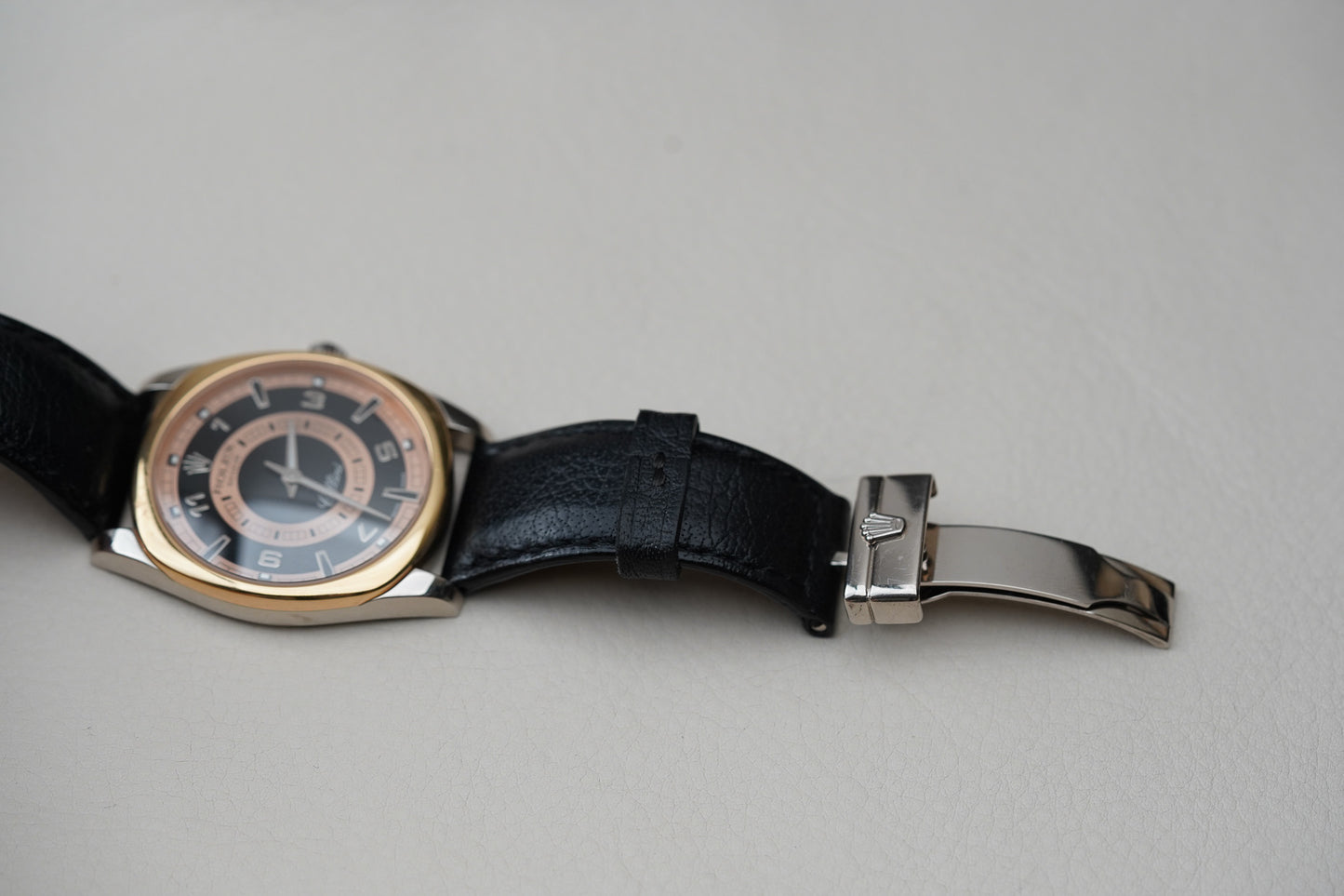 Rolex Cellini Danaos 4243 XL 18k White Gold Bullseye Dial