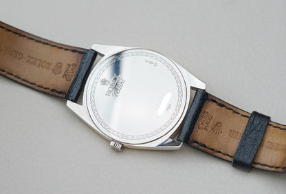 Rolex Cellini Danaos 4243 XL 18k White Gold Bullseye Dial