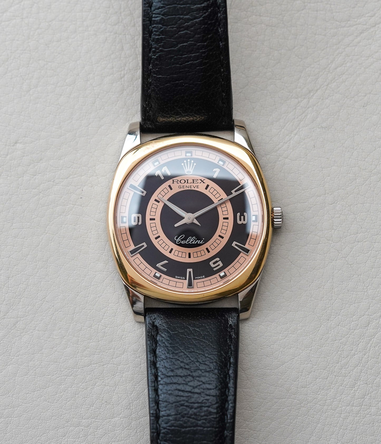 Rolex Cellini Danaos 4243 XL 18k White Gold Bullseye Dial
