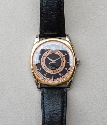 Rolex Cellini Danaos 4243 XL 18k White Gold Bullseye Dial