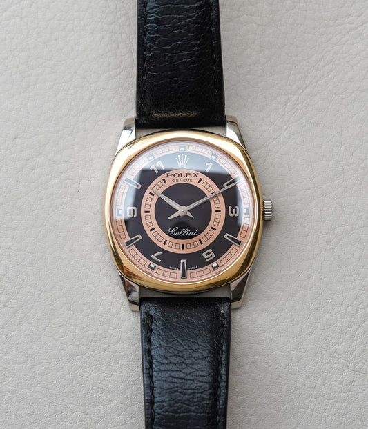 Rolex Cellini Danaos 4243 XL 18k White Gold Bullseye Dial