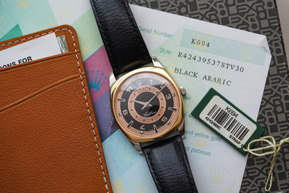 Rolex Cellini Danaos 4243 XL 18k White Gold Bullseye Dial