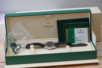 Rolex Cellini Dual Time 18K White Gold 50529