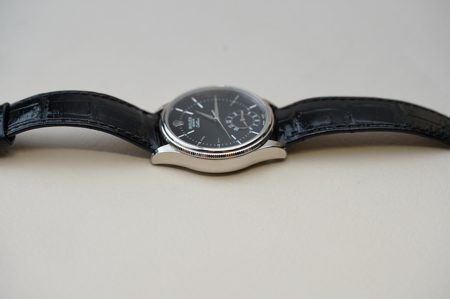 Rolex Cellini Dual Time 18K White Gold 50529