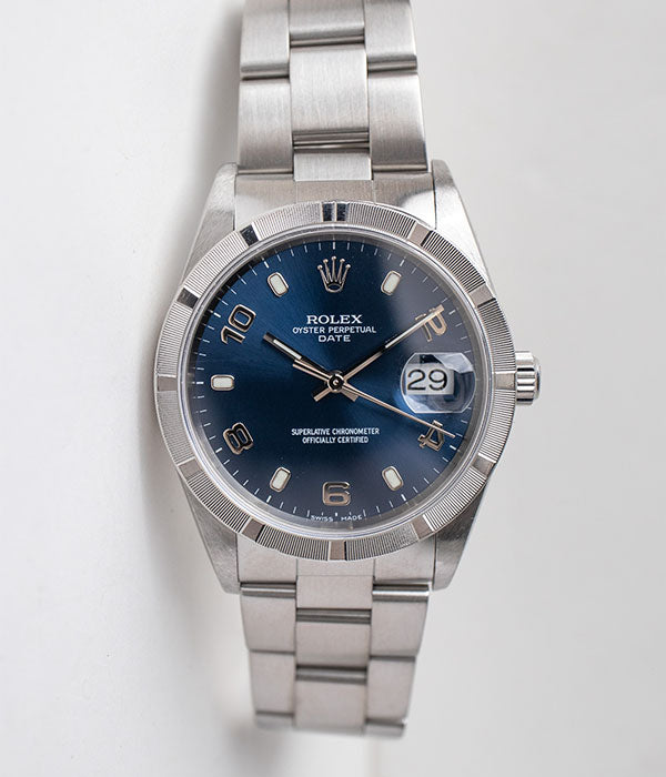 Rolex Date 15210 Blue Arabic