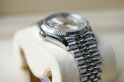 Rolex Datejust 126234 Silver Diamond 6/9 Dial