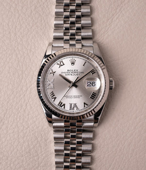 Rolex Datejust 126234 Silver Diamond 6/9 Dial