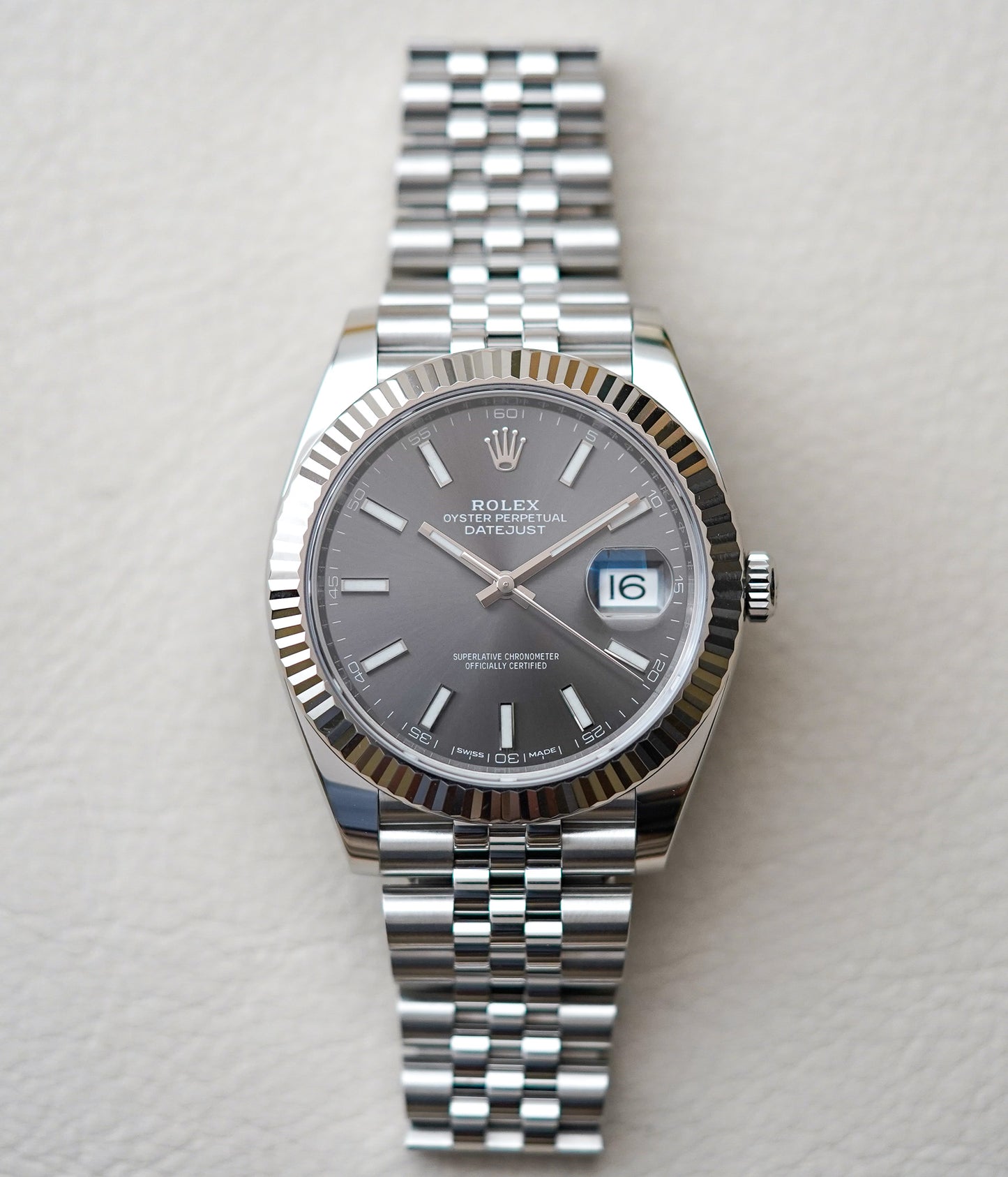 Rolex Datejust 126334 41mm Rhodium Dial