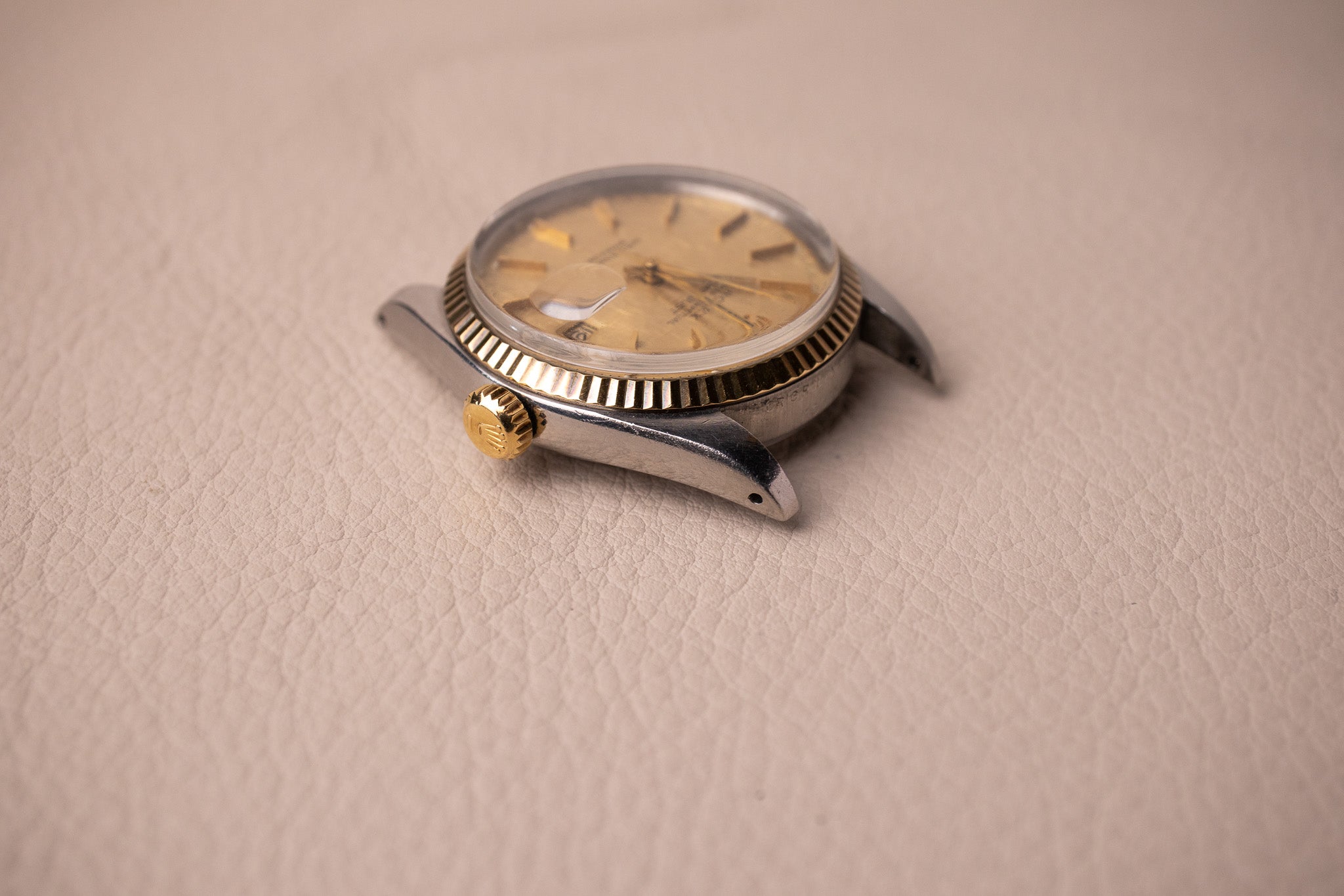 Rolex Datejust 16013 TT Champagne Linen dial – Belmont Watches