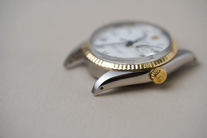 1978 Rolex Datejust 16013 Two Tone White Buckley Dial