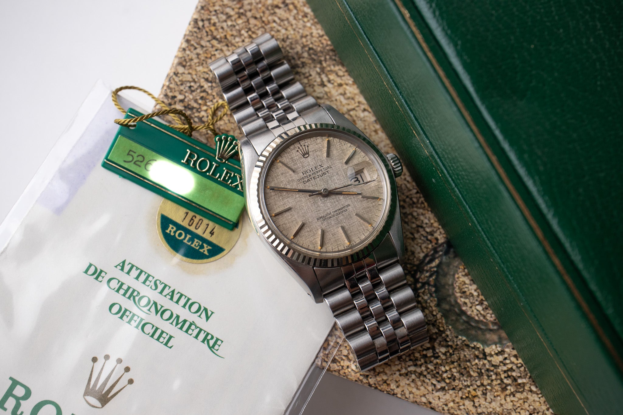 1978 Rolex Datejust 16014 Linen Dial