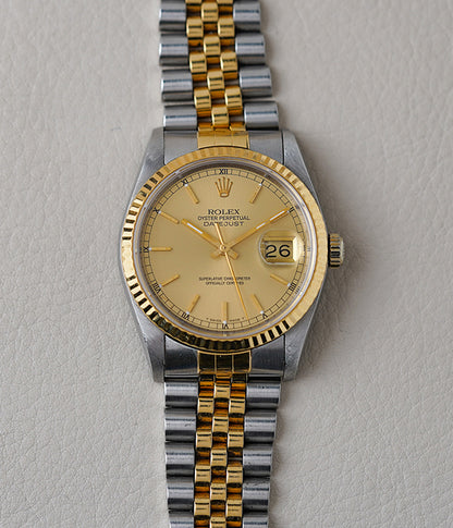 Rolex Datejust 16233 Champagne Dial
