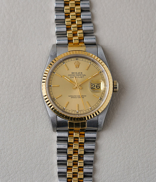 Rolex Datejust 16233 Champagne Dial