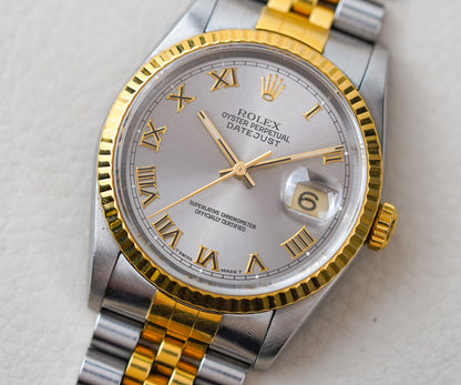 Rolex Datejust 16233 Gray Roman Dial