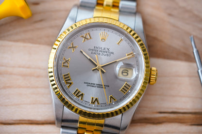 Rolex Datejust 16233 Gray Roman Dial