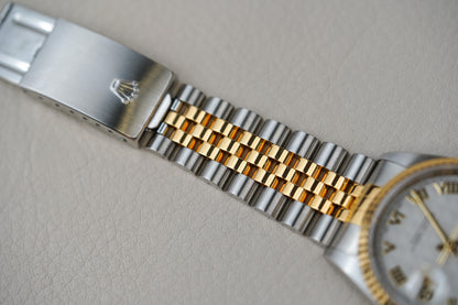 Rolex Datejust 16233 Pyramid Ivory Dial