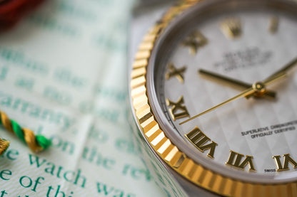 Rolex Datejust 16233 Pyramid Ivory Dial