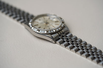 Rolex Datejust 16234 Pyramid Diamond Bezel