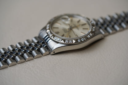 Rolex Datejust 16234 Pyramid Diamond Bezel