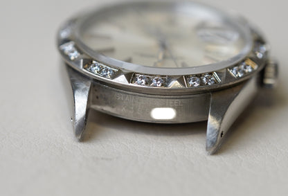 Rolex Datejust 16234 Pyramid Diamond Bezel
