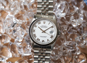 Rolex Datejust 16234 White Roman Dial
