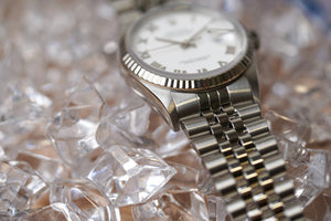 Rolex Datejust 16234 White Roman Dial