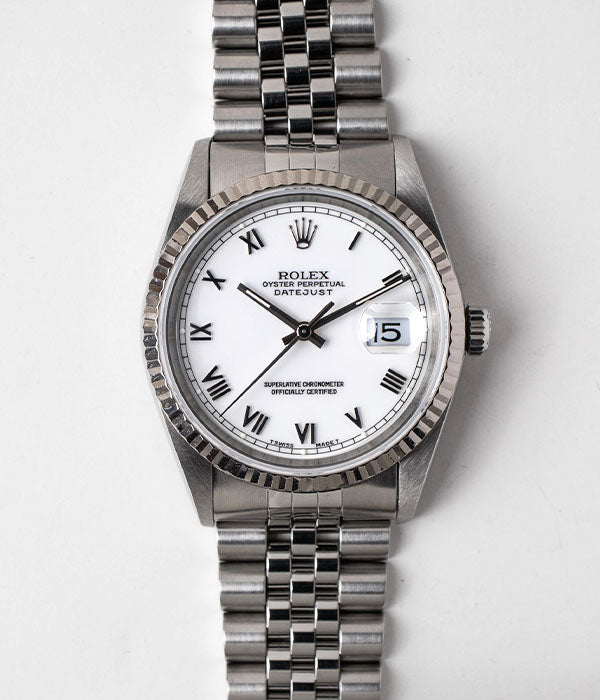 Rolex Datejust 16234 White Roman Dial