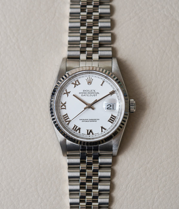 Rolex Datejust 16234 White Roman Dial
