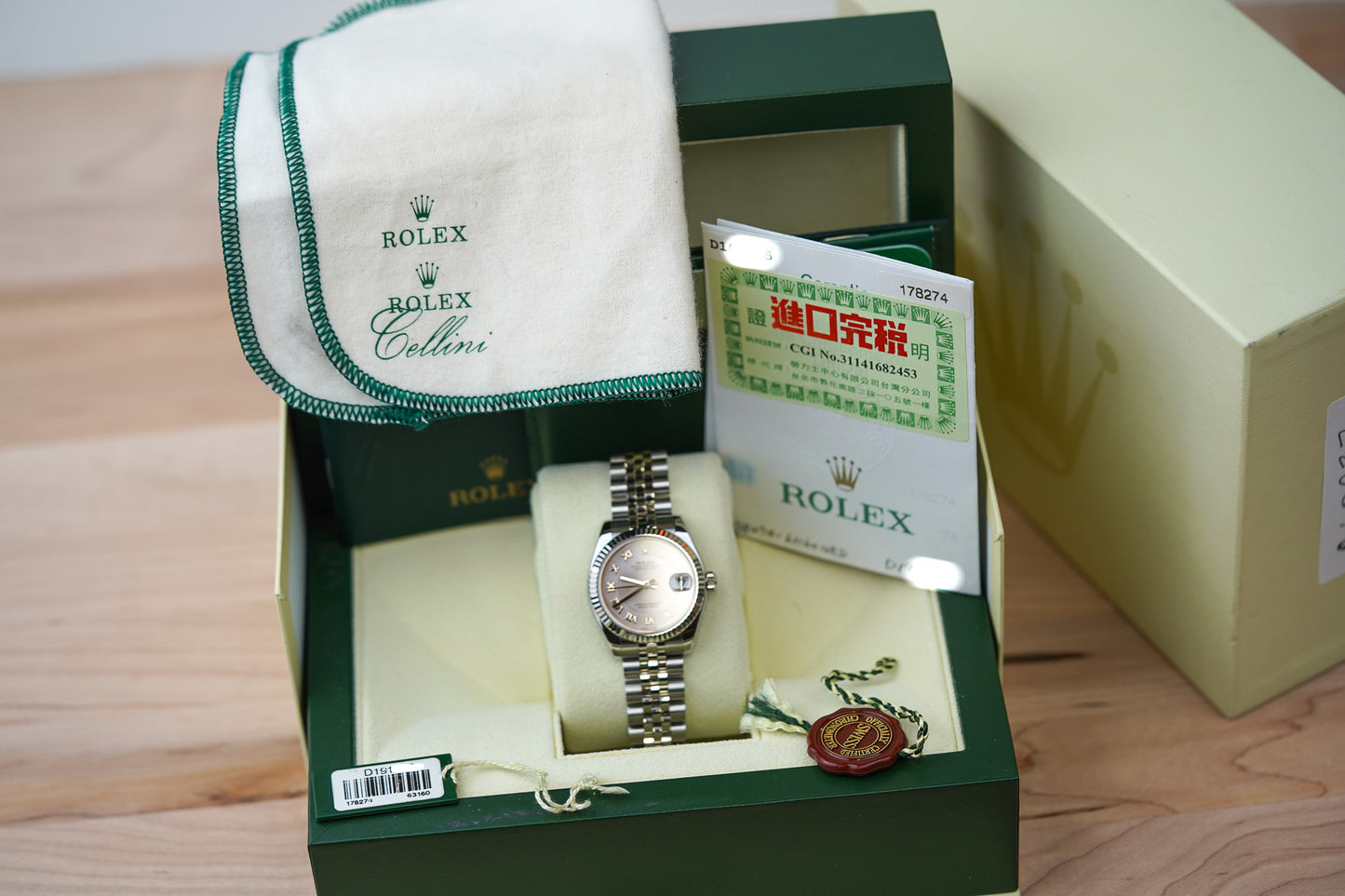 Rolex Datejust 31mm Mother of Pearl 178274