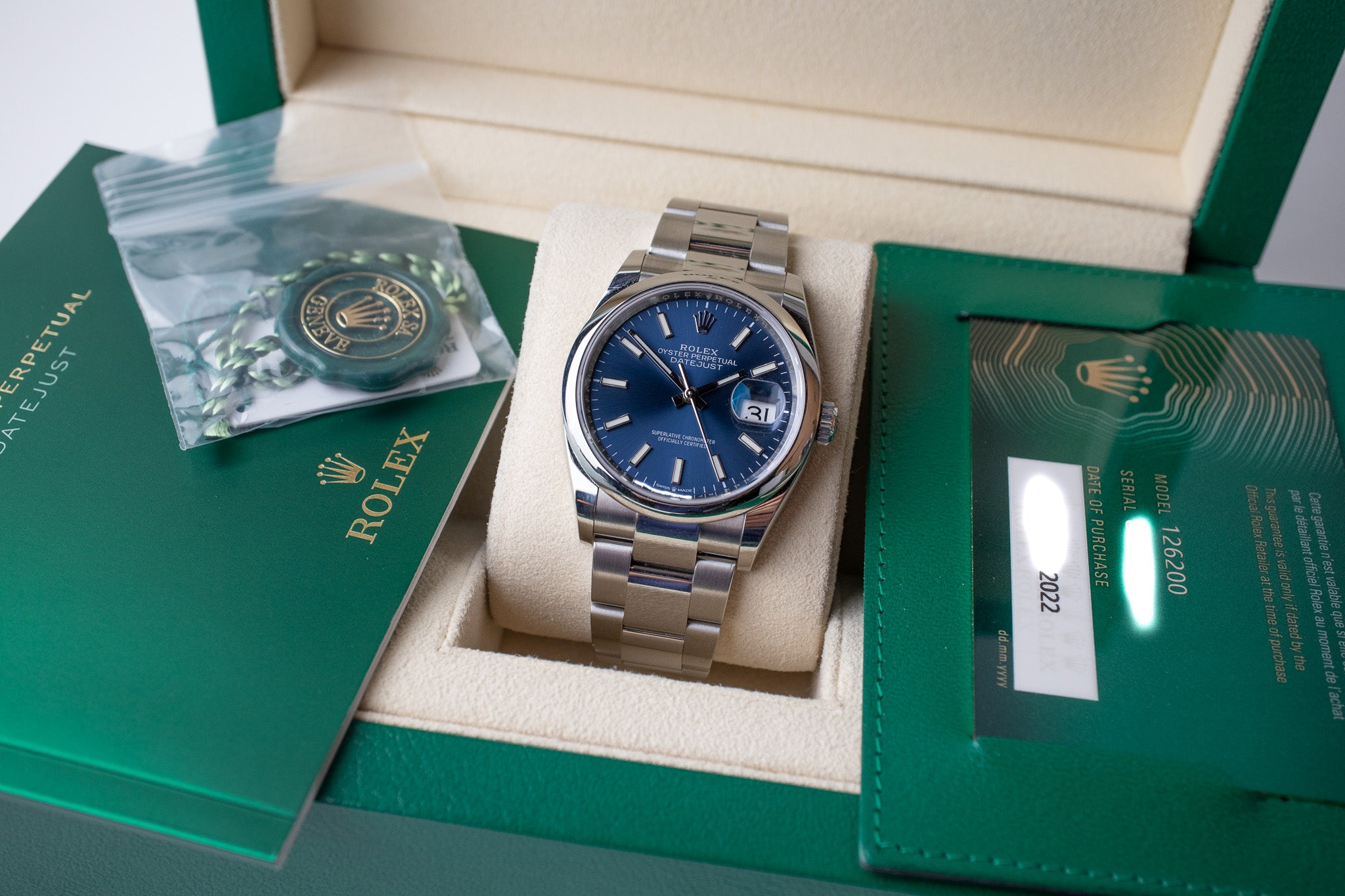 Rolex Datejust 36 126200 Blue Dial