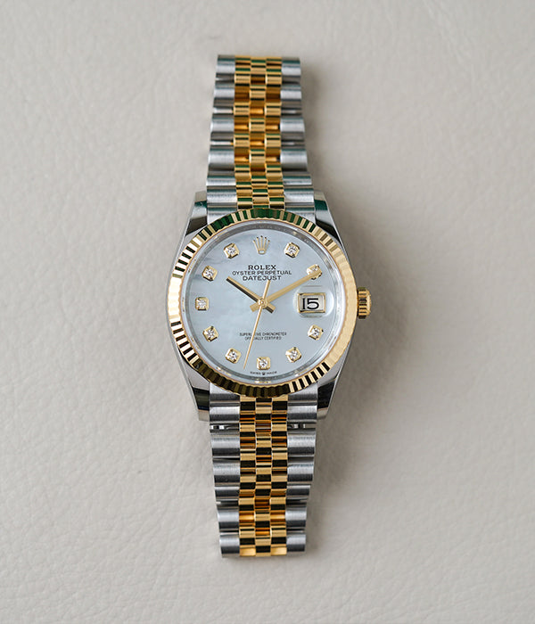 Rolex Datejust 36 Mother of Pearl Diamond Dial Jubilee 126233