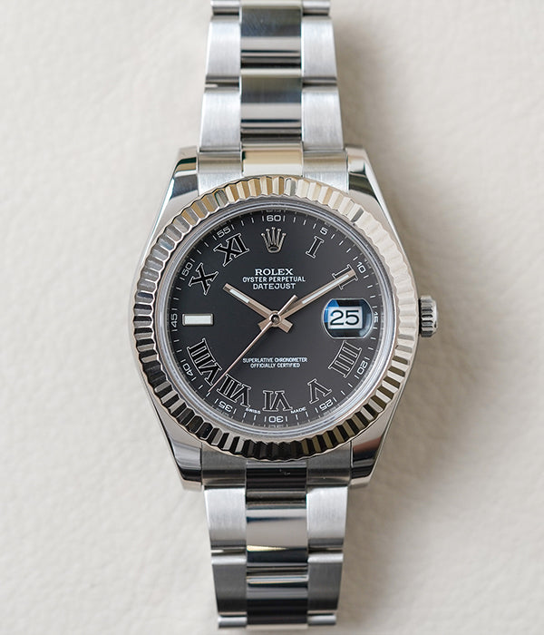 Rolex Datejust II Grey Roman 116334