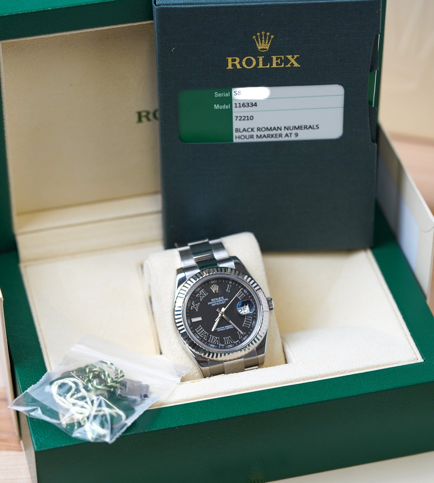 Rolex Datejust II Grey Roman 116334