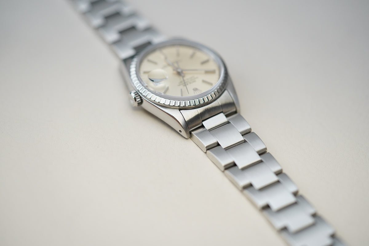 Rolex Datejust Silver Tropical Dial 16220