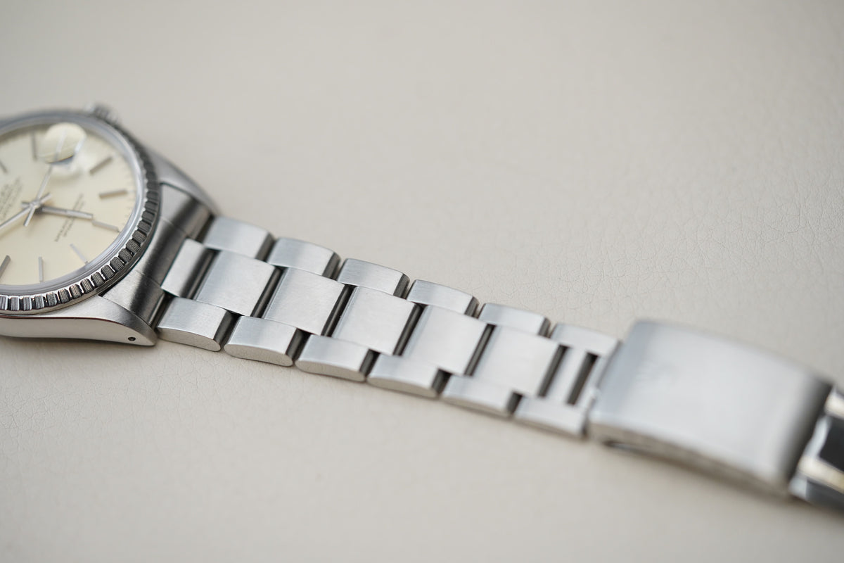 Rolex Datejust Silver Tropical Dial 16220